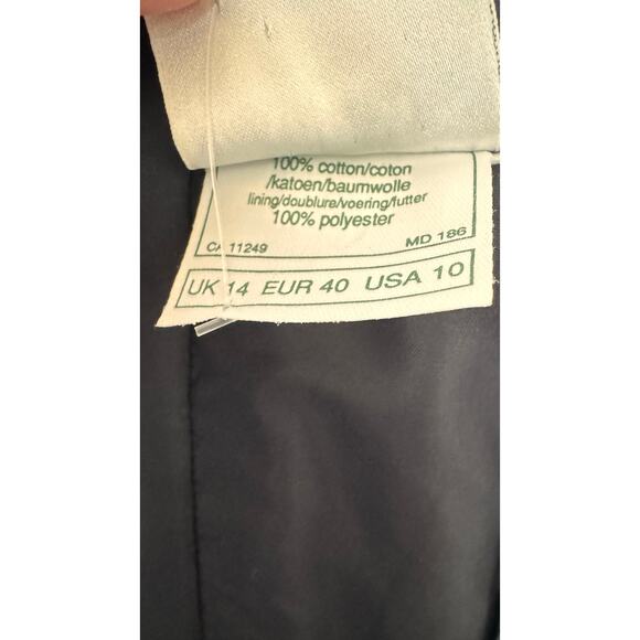 1990s Laura Ashley Floral Off-Shoulder Open Back Fit Flare Maxi navy Dress small - Picture 13 of 14